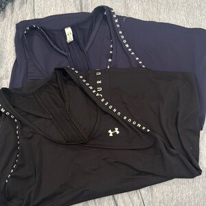 Under Armour Black and Dark Blue Tank Tops will receive both